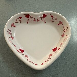 Retired Fiesta Valentine Bowl Love Red Pink Hearts 7.5" Fiestaware Candy Dish
